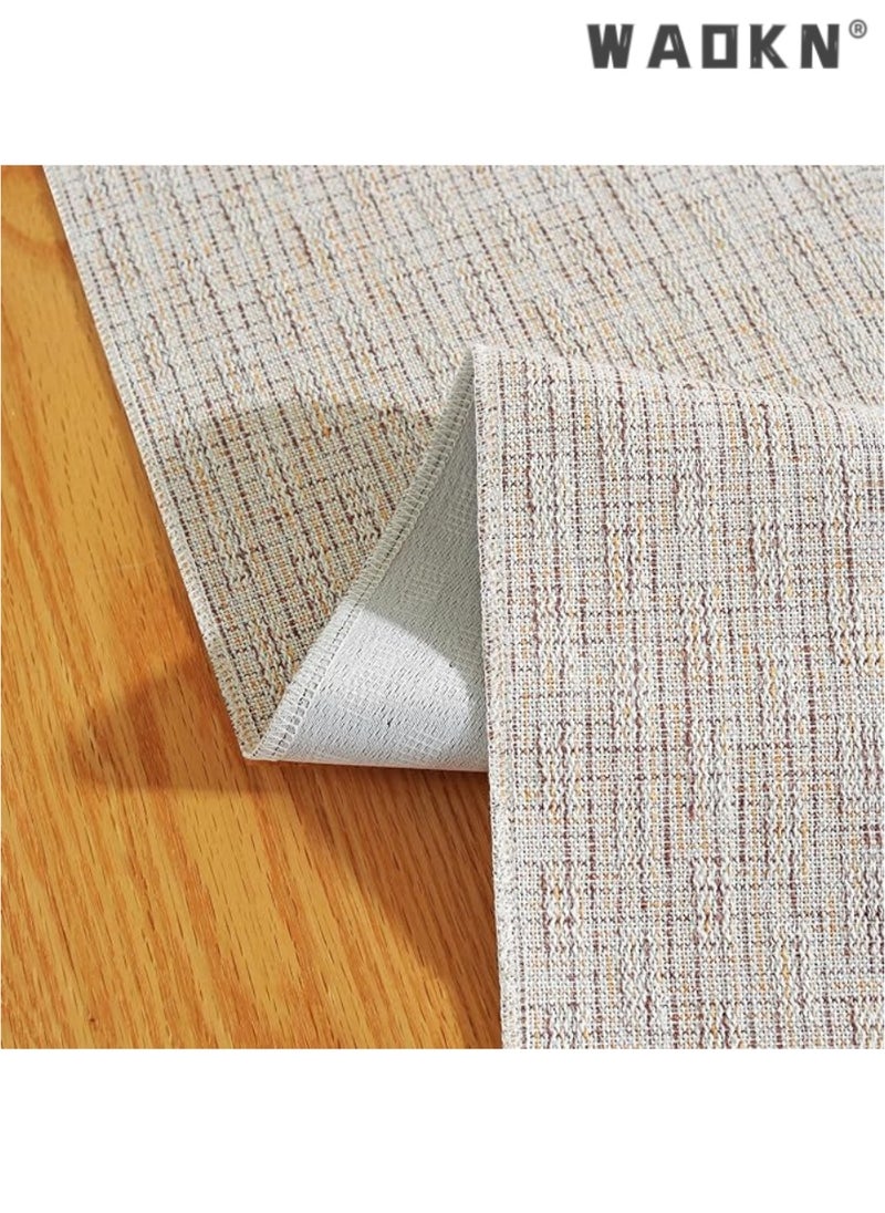 Table Runner, 30 * 180 CM Burlap Table Runner for Modern Farmhouse Decor, Natural Cotton Woven Runner with Tassels for Wedding Party Farmhouse Dining Table Decor