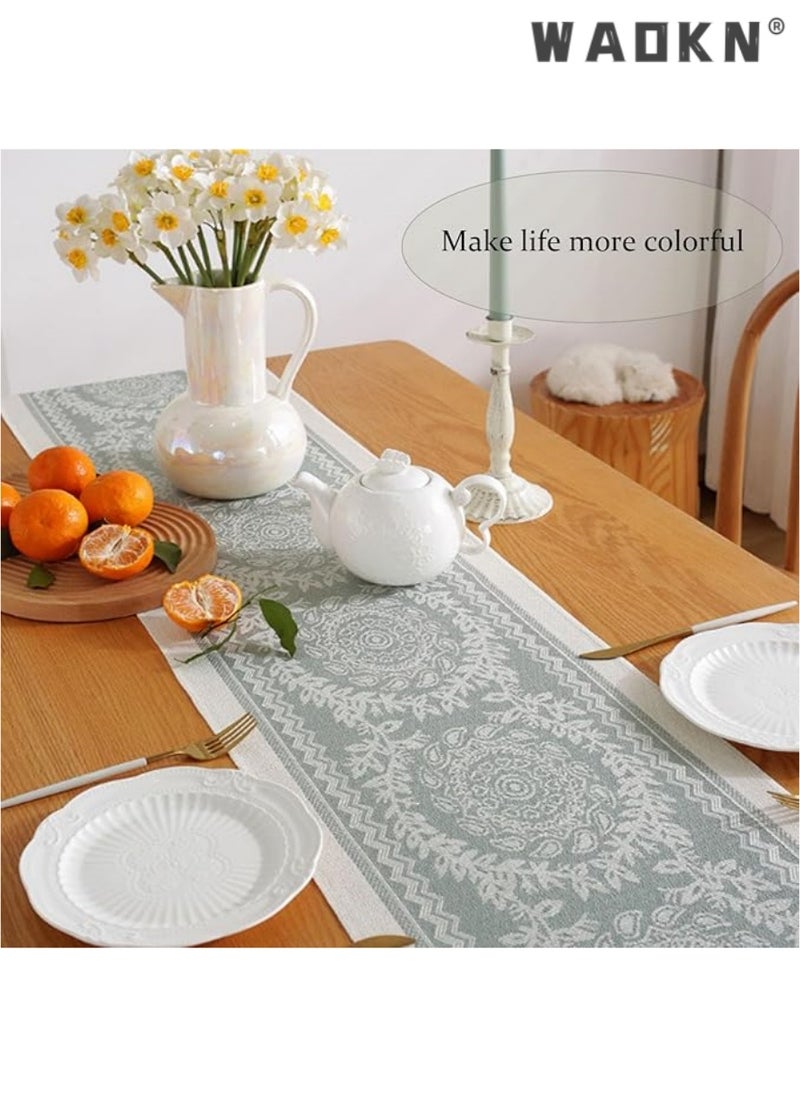 Table Runner,Table Runners 72 Inches Long,Boho Table Runner and Farmhouse Table Runner Suitable for Room Decorations, Dining Room Dining and Wedding Parties