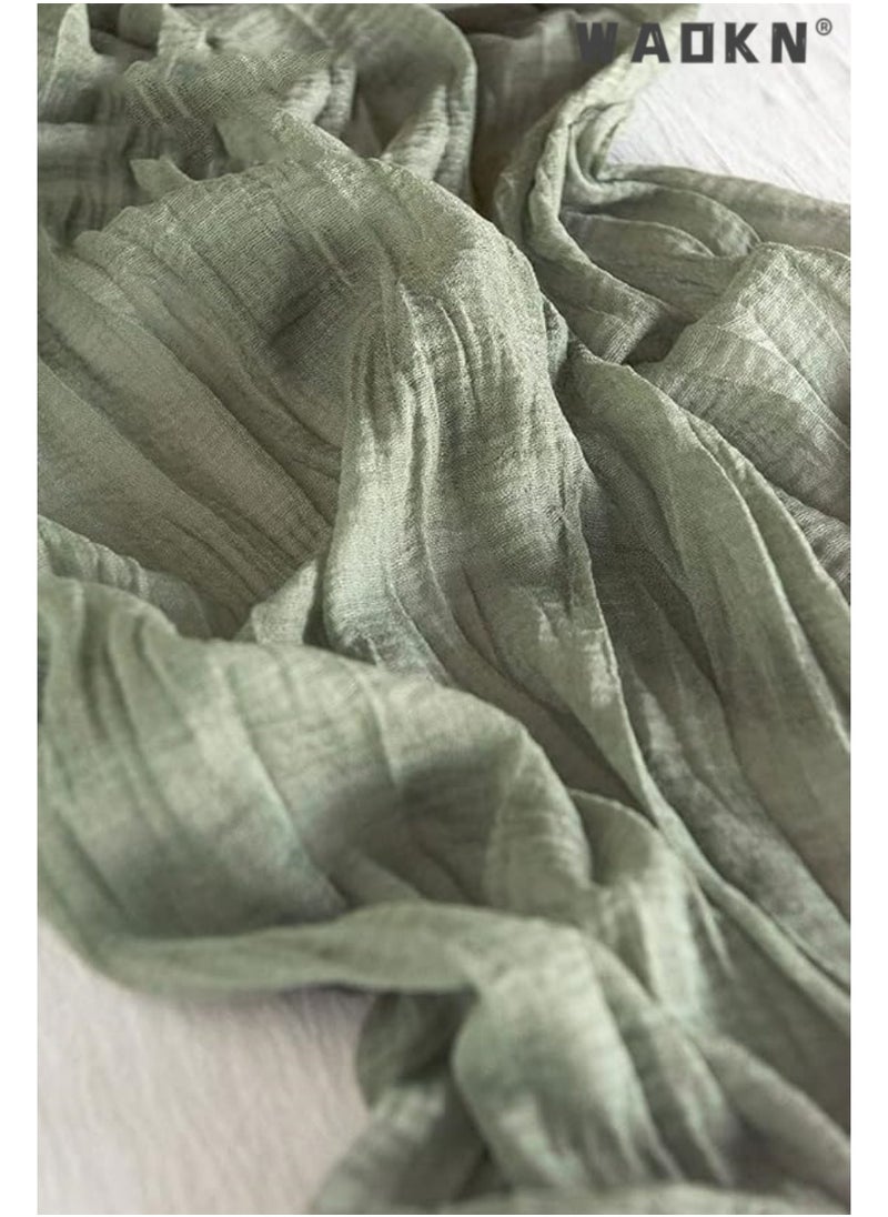 Cheesecloth Table Runner 35 x 118 Inch Gauze Tablecloth Boho Wedding Decor 10 Ft Rustic Wedding Decorations Vintage Table Centerpieces for Wedding Reception Bridal Shower Birthday