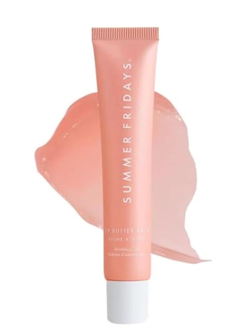 Summer Fridays Lip Butter Balm - Conditioning Lip Mask and Lip Balm for Instant Moisture, Shine and Hydration - Sheer-Tinted, Soothing Lip Care - Birthday Cake (.5 Oz)