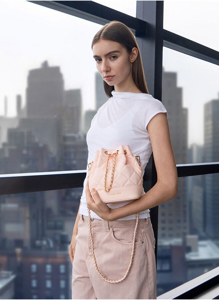 Julia Quilted Two-Way Bucket Bag