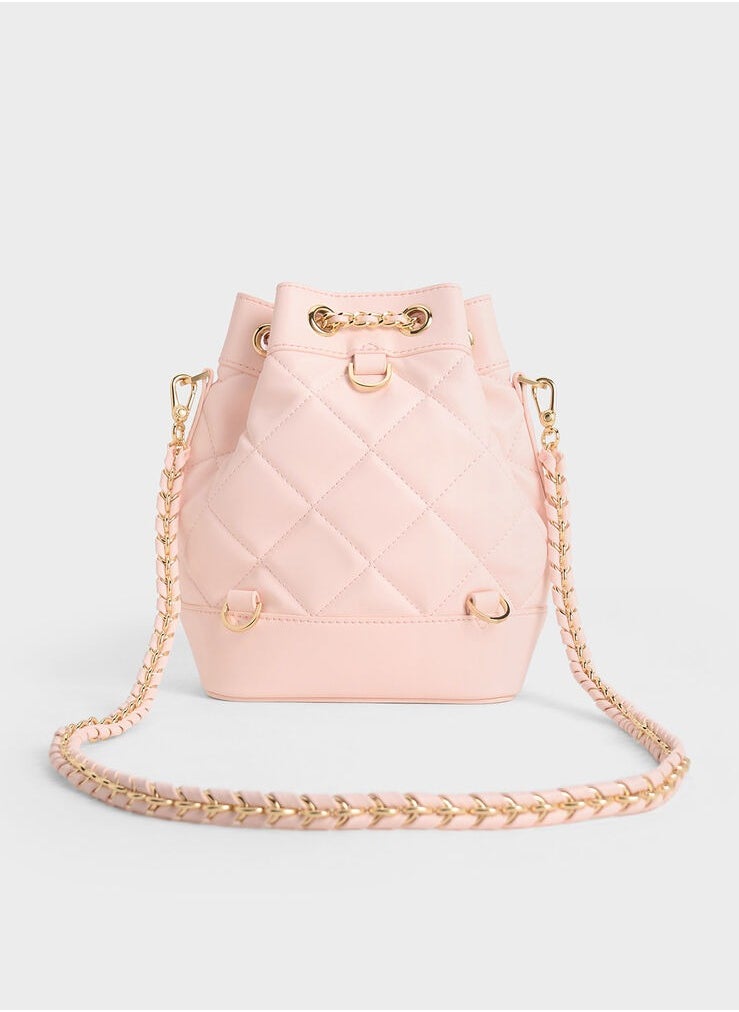 Julia Quilted Two-Way Bucket Bag