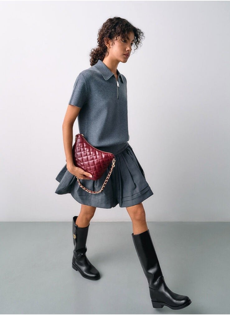 Duo Quilted Slouchy Hobo Bag