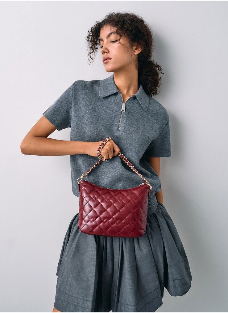 Duo Quilted Slouchy Hobo Bag