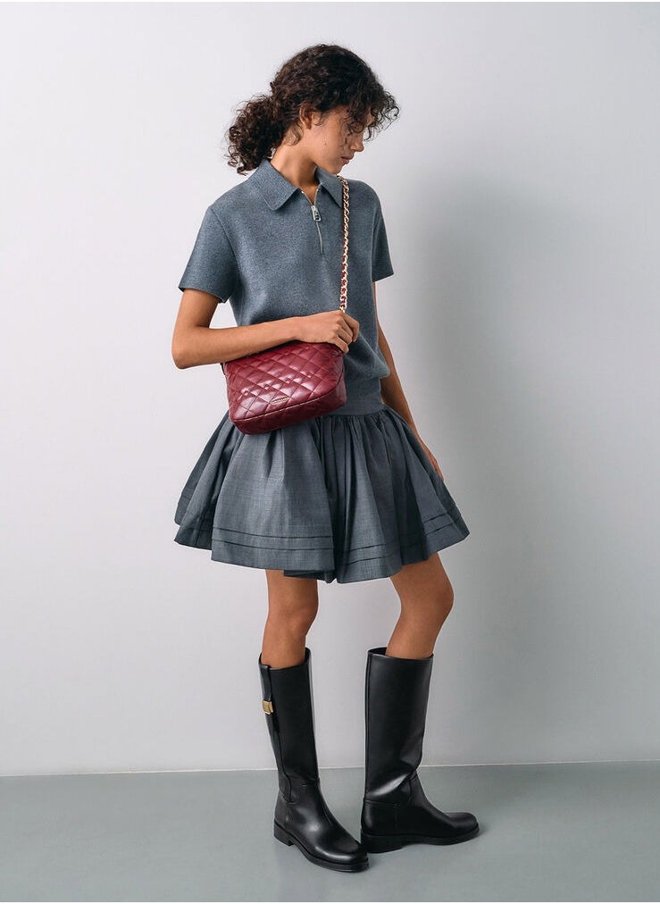 Duo Quilted Slouchy Hobo Bag