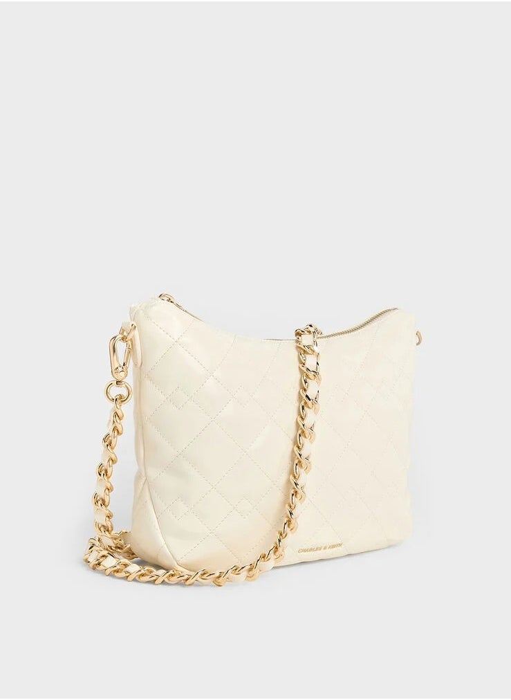 Duo Quilted Slouchy Hobo Bag