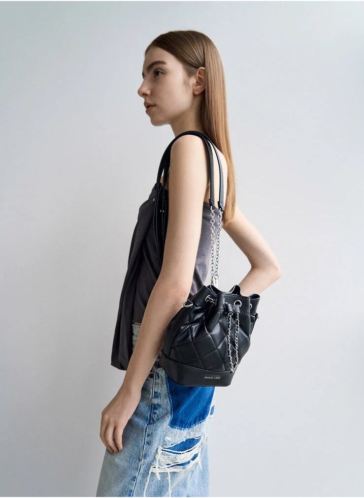 Julia Quilted Two-Way Bucket Bag