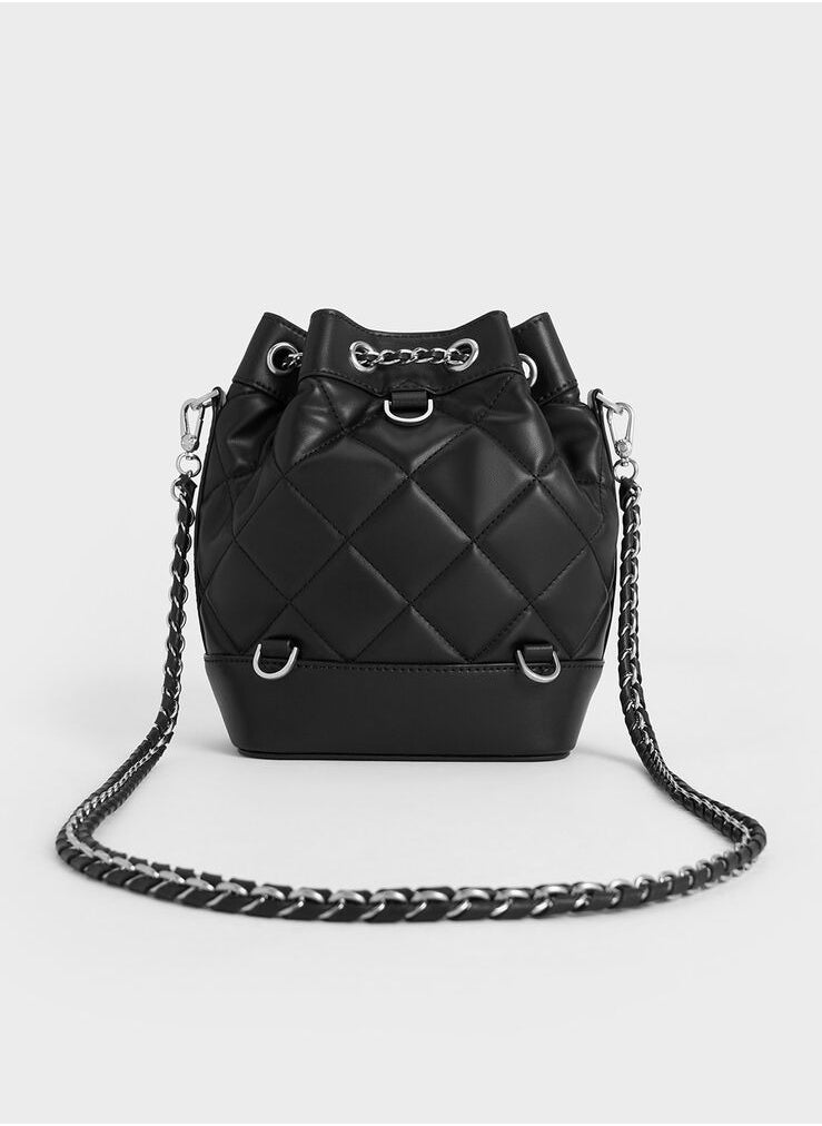 Julia Quilted Two-Way Bucket Bag