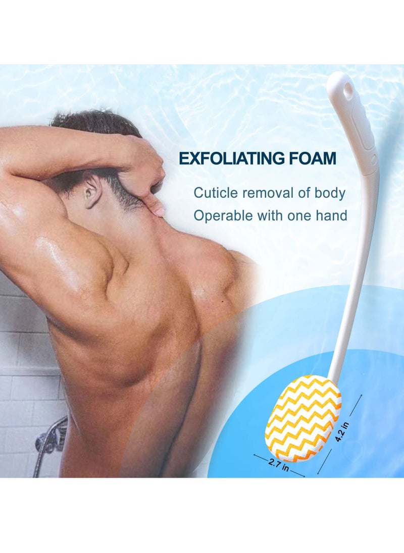 Shower Brush For Body 20.5” Long Handle Back Scrubber For Shower With 3 Piece Replace Head Exfoliation And Improved Skin Health Suitable For Women Men Elderly