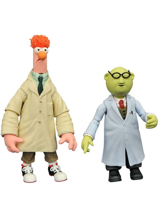 The Muppets Best Of Series 2: Bunsen Honeydew & Beaker Action Figure Two-Pack, Multicolor