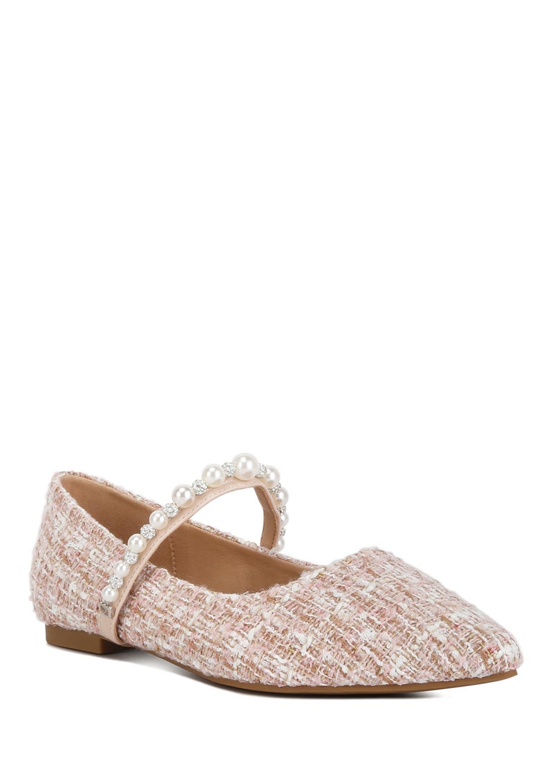 Blush Mary Jane Ballet Flats