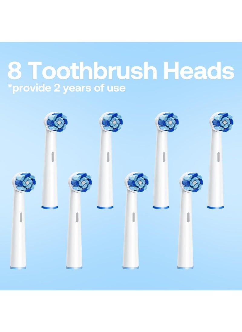 Bitvae R2 Rotating Electric Toothbrush for Adults with 8 Brush Heads (White)