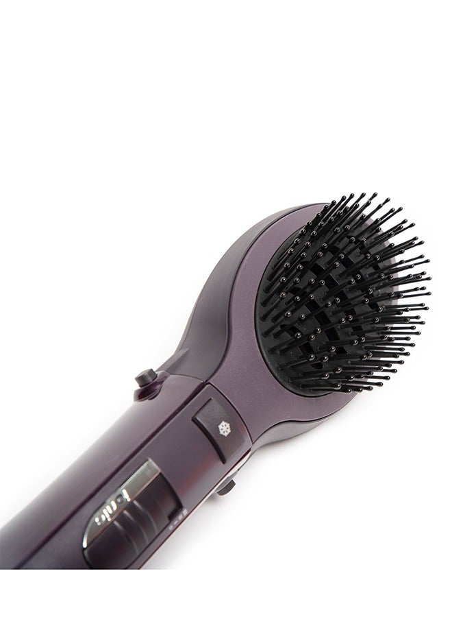 Renewed-Paddle Pro Air Styler, 1000W Powerful Styling Unisex Hairbrush, Dual Speed Temperature Setting Hair Dryer & Volumizer With Cool Air Button, Ionic Tech For Shiny Hair AS115PSDE Purple/Black