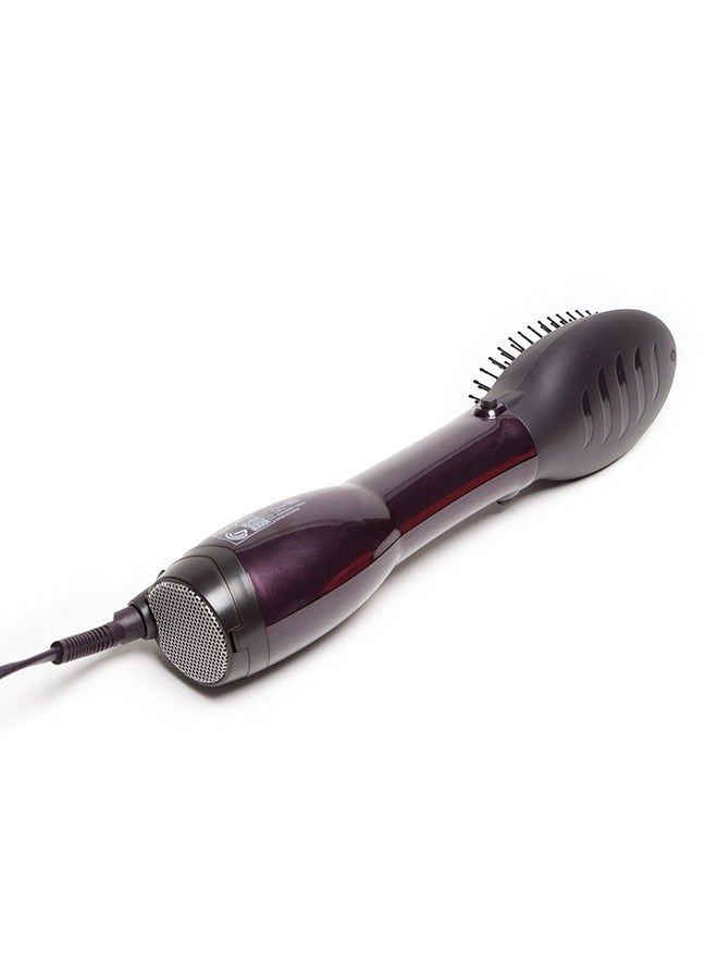 Renewed-Paddle Pro Air Styler, 1000W Powerful Styling Unisex Hairbrush, Dual Speed Temperature Setting Hair Dryer & Volumizer With Cool Air Button, Ionic Tech For Shiny Hair AS115PSDE Purple/Black