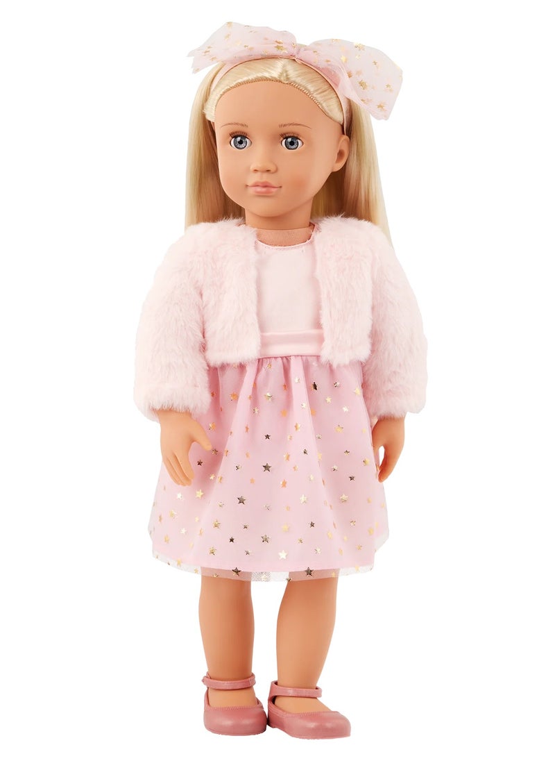 Our Generation - Miranda Doll With Pink Holiday Dress