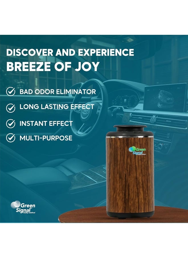 Aroma Oil Car Scent Device - Brown Wood (Rechargeable)