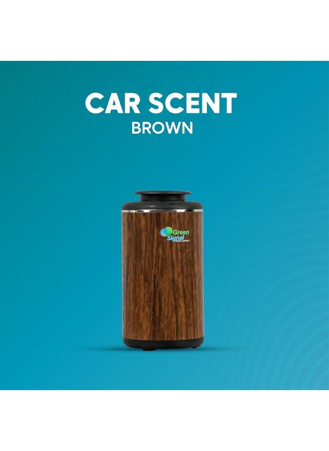 Aroma Oil Car Scent Device - Brown Wood (Rechargeable)