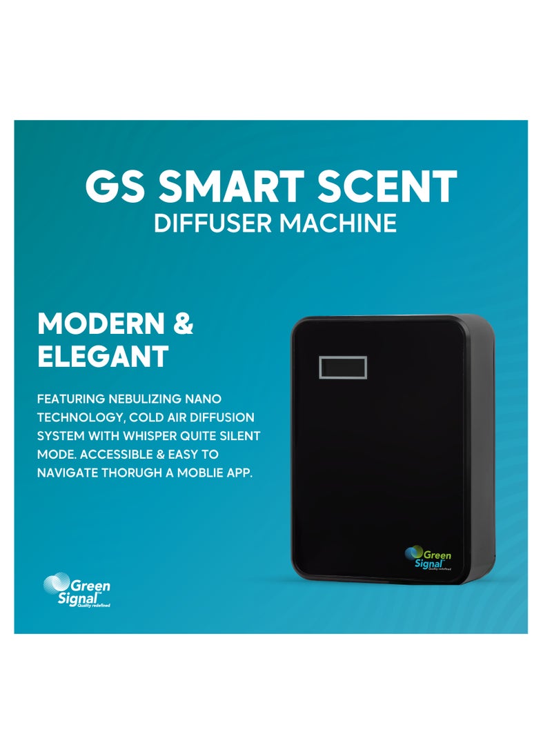 Green Signal Bluetooth Smart Scent Diffuser Machine (Black)