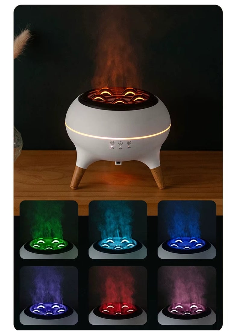 Air Humidifier, Essential Oil Diffuser and Humidifier, 1L Capacity, Remote Control, 7 Colour Lights, 250ml