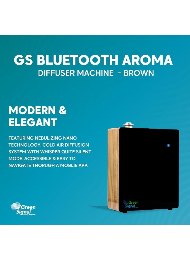 Bluetooth Aroma Diffuser machine Small - Brown