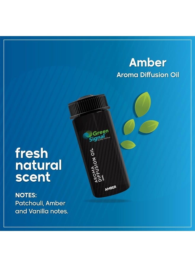 Amber Aroma Diffuser Oil for Aromatherapy, Better Sleep, Living Room, Gym and Office - 170ml