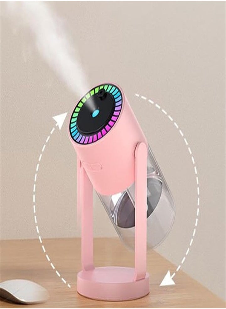 Starry Sky Top Shaking USB Humidifier, Silent Desktop Aromatherapy Diffuser, Car Humidifier (Pink 1PS)