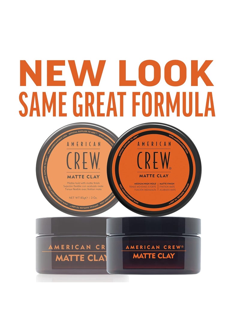 American Crew Men's Hair  Matte Clay, Medium/high Hold, Matte Finish  85g.