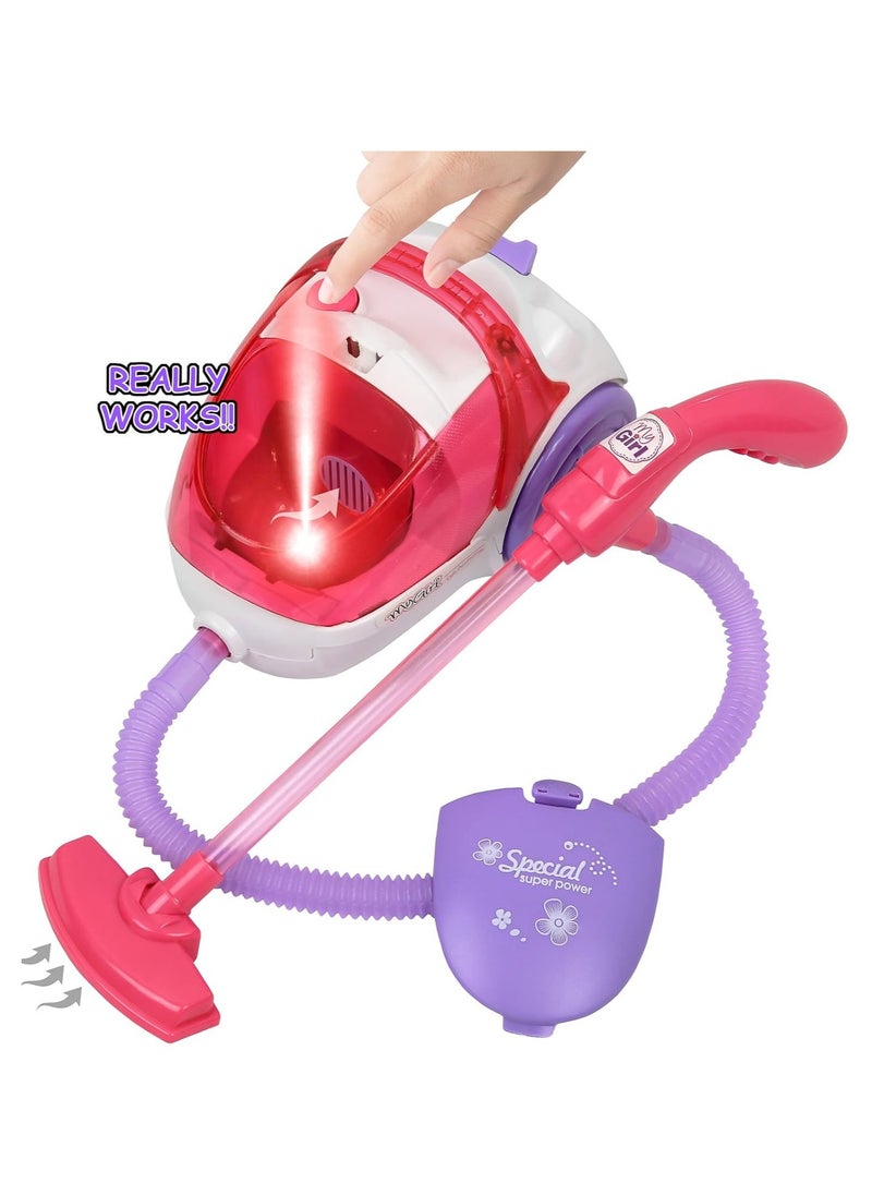 Doll House Keeping and Vacuum Cleaner Play Set with Accessories