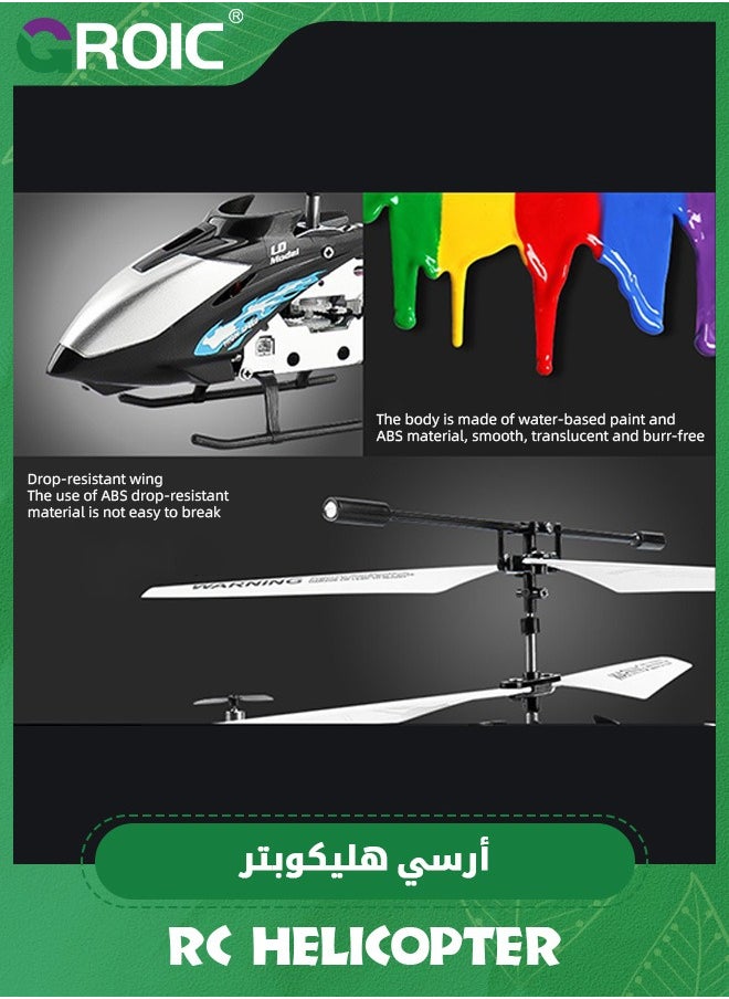 RC Helicopter, 3.5 GHz Remote Control Helicopter with LED Light and Altitude Hold, One Key Take Off/Landing, Mini Helicopter Remote Helicopter Toys, 3.5 Channe Flying Helicopter Toy, Altitude Hold