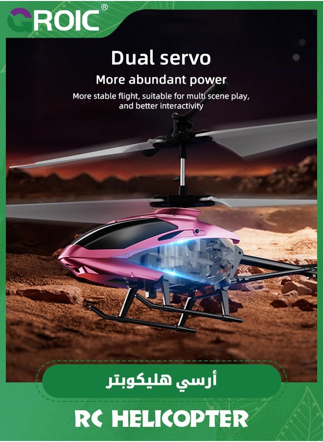 RC Helicopter, Remote Control Helicopter with LED Light and Altitude Hold, One Key Take Off/Landing, Mini Helicopter Remote Helicopter Toys, Flying Helicopter Toy 2.5 GHz, Altitude Hold