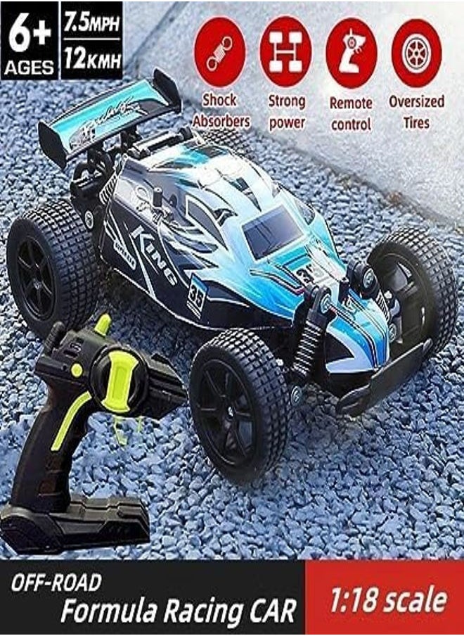 remote control toy car, 1:18 scale RC vehicle, high speed two-wheel drive off-road drift rear drive force racing car, gift for boys girls children birthday party