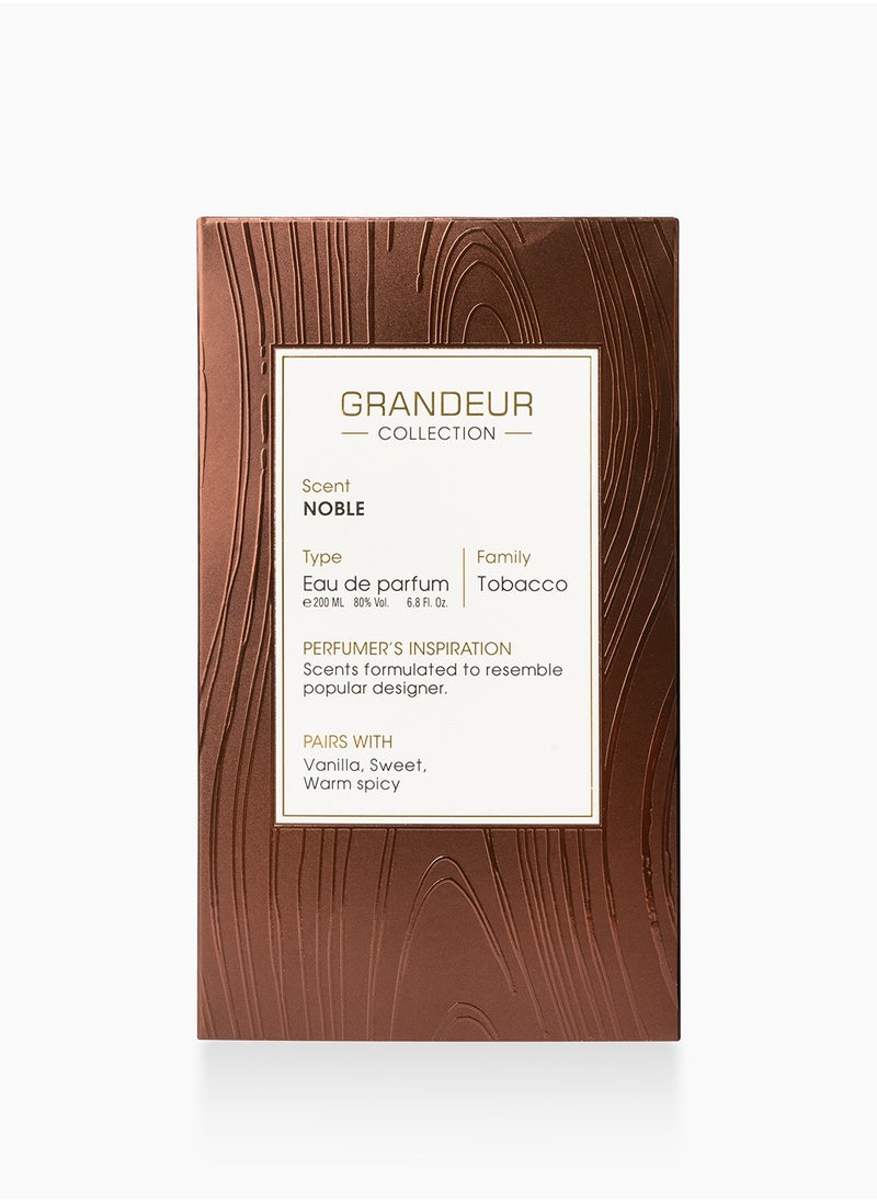 Long Lasting Unisex Perfume - Grandeur Noble 200ML Eau De Parfum | Elegant, Woody & Spicy Scent for Men & Women