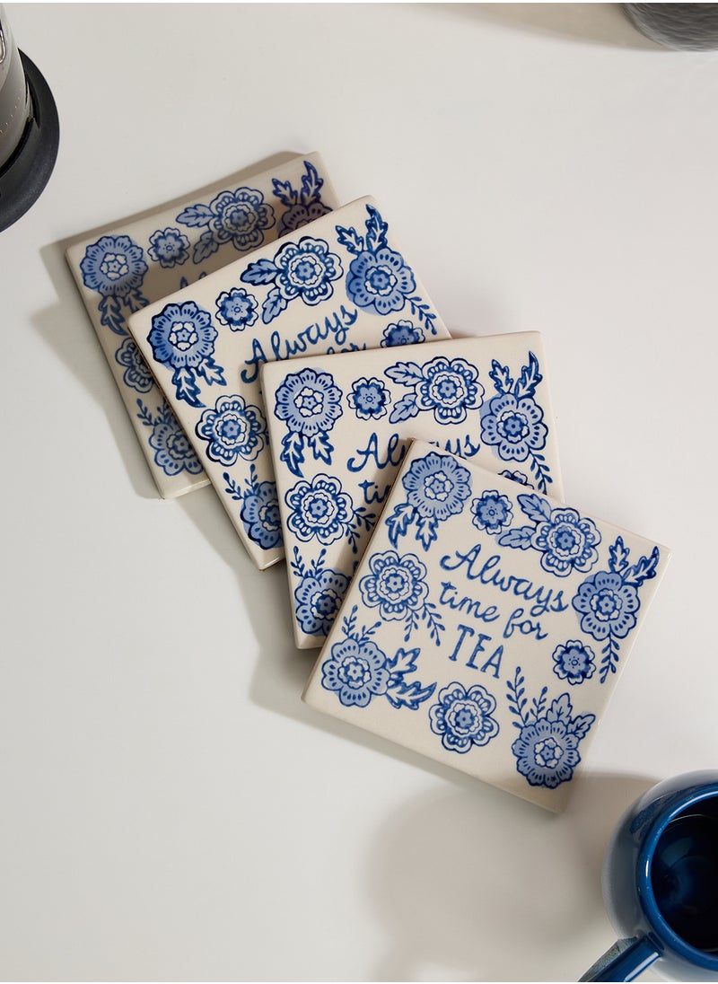 Blue Willow Coasters (Set of 4)