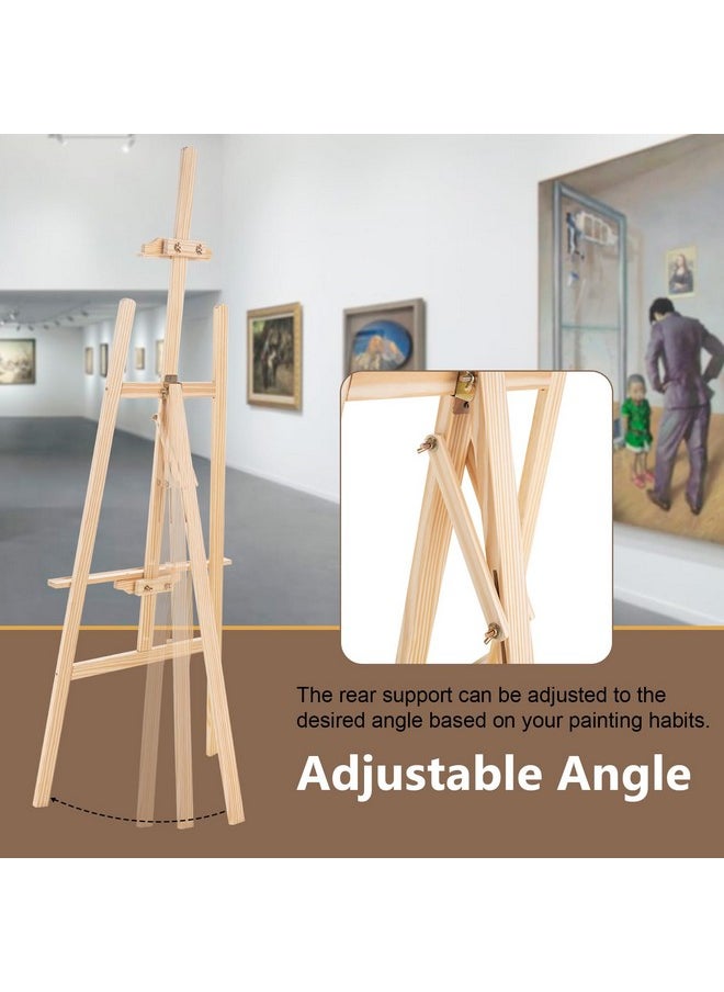 Easel Stand For Painting, Adjustable Wooden Easels For Painting Canvas Up To 42