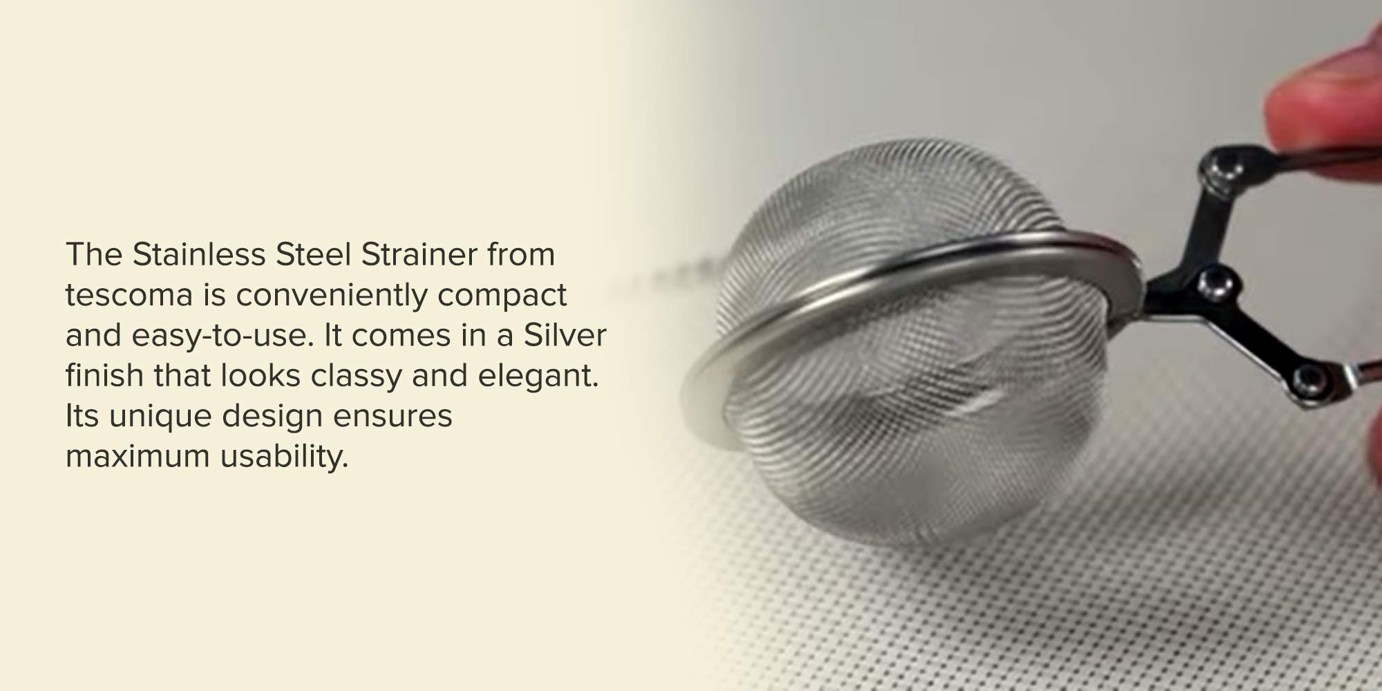 Stainless Steel Strainer Silver 5x16cm