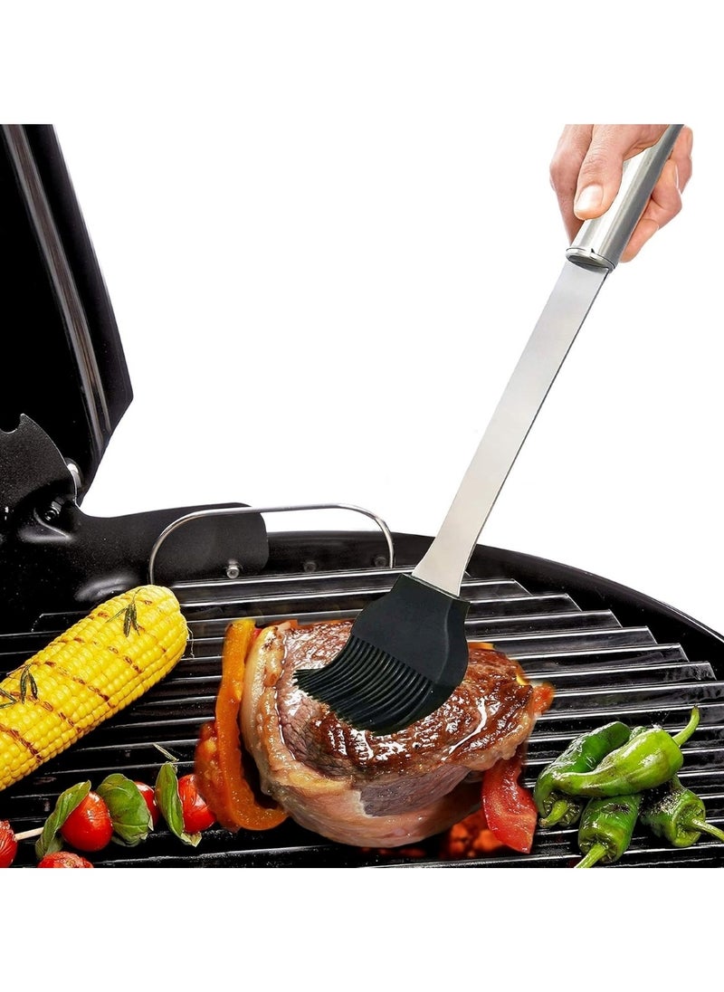 20-Piece Stainless Steel BBQ Tool Set with Black Carrying Bag