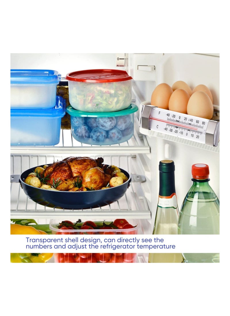 Freezer Thermometer, 6 Pack Hanging Fridge Thermometer, Hanging Cooler Refrigerator Thermometer, for Restaurant Home Kitchen, Temperature Supplies