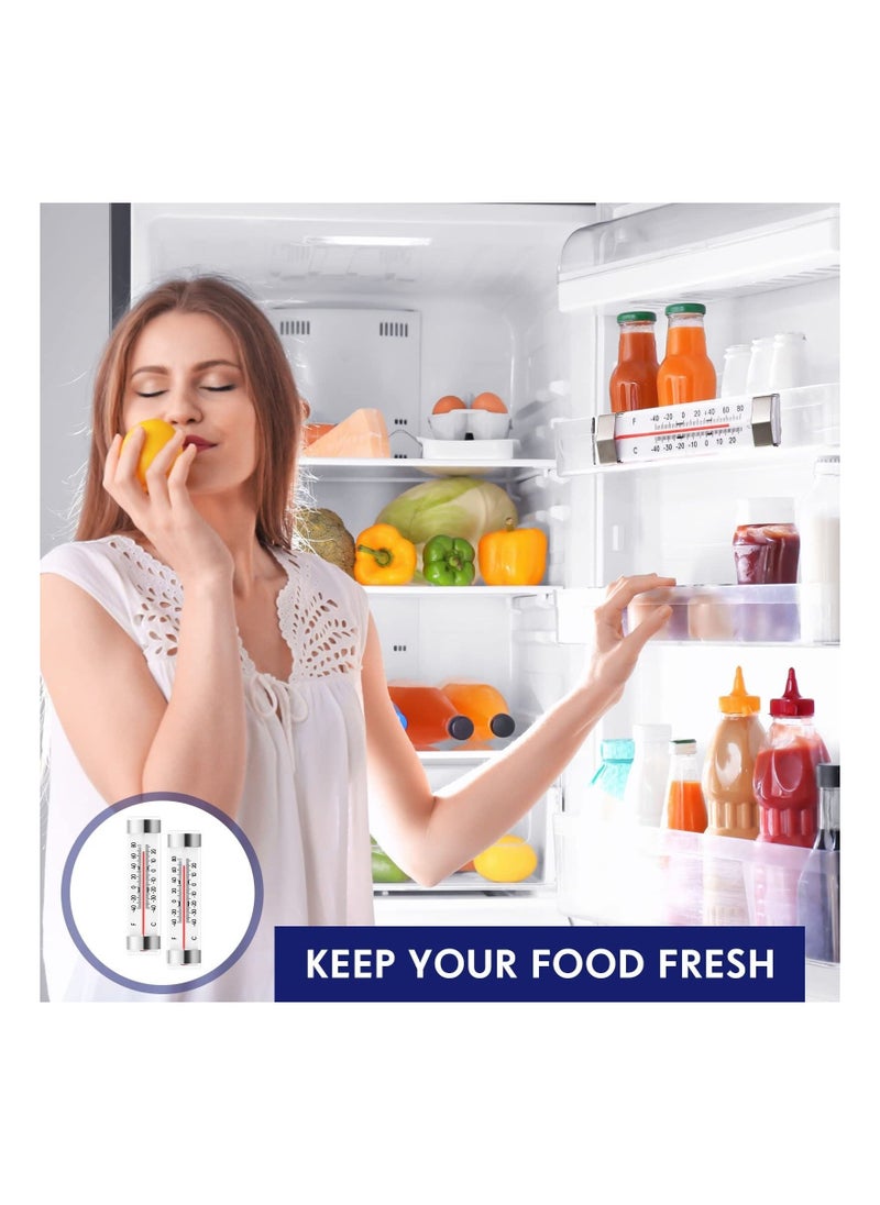 Freezer Thermometer, 6 Pack Hanging Fridge Thermometer, Hanging Cooler Refrigerator Thermometer, for Restaurant Home Kitchen, Temperature Supplies