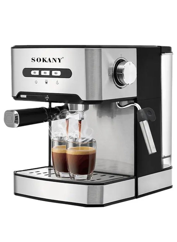 Sokany Espresso Coffee Maker SK-6863 1.6L Stainless Steel 850W