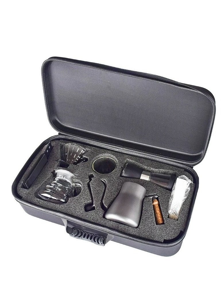 Coffee Maker 7 Piece Set With Portable Carry Case