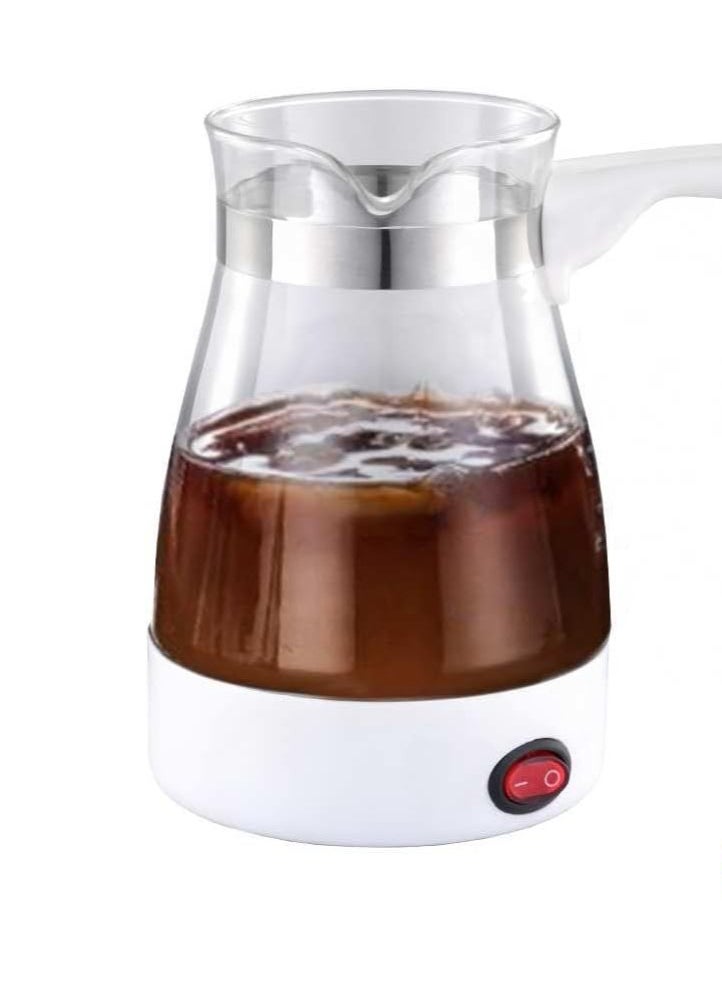 Sokany Electric Coffee Machine with 500 ML Capacity, 360-Degree Swivel Base, and One-Button Operation for Boiling Tea, Milk, and Coffee - Portable Coffee Pot Convenient Features (Black)