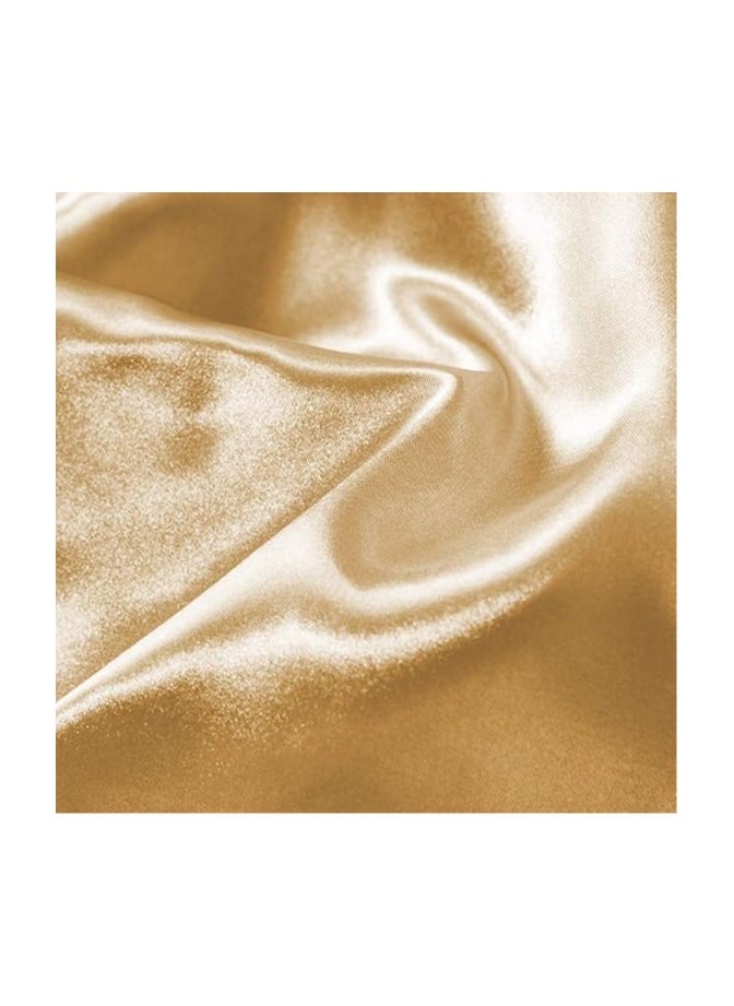 Generic Silk Polyester Quilt Cover, Gold, 168cm X 229cm, Vg-2Bs-Silk-Gld