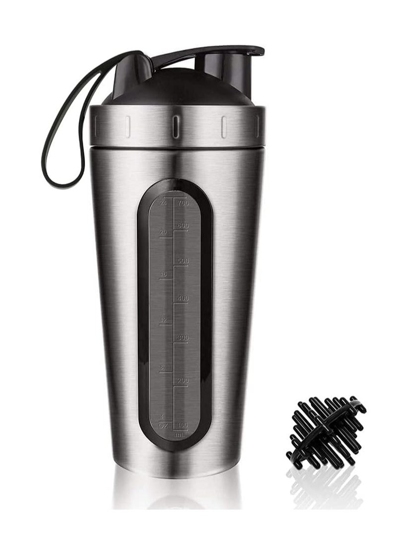 Protein shaker, Diet shaker, water bottle with scale and rotary lid for outdoor lovers.