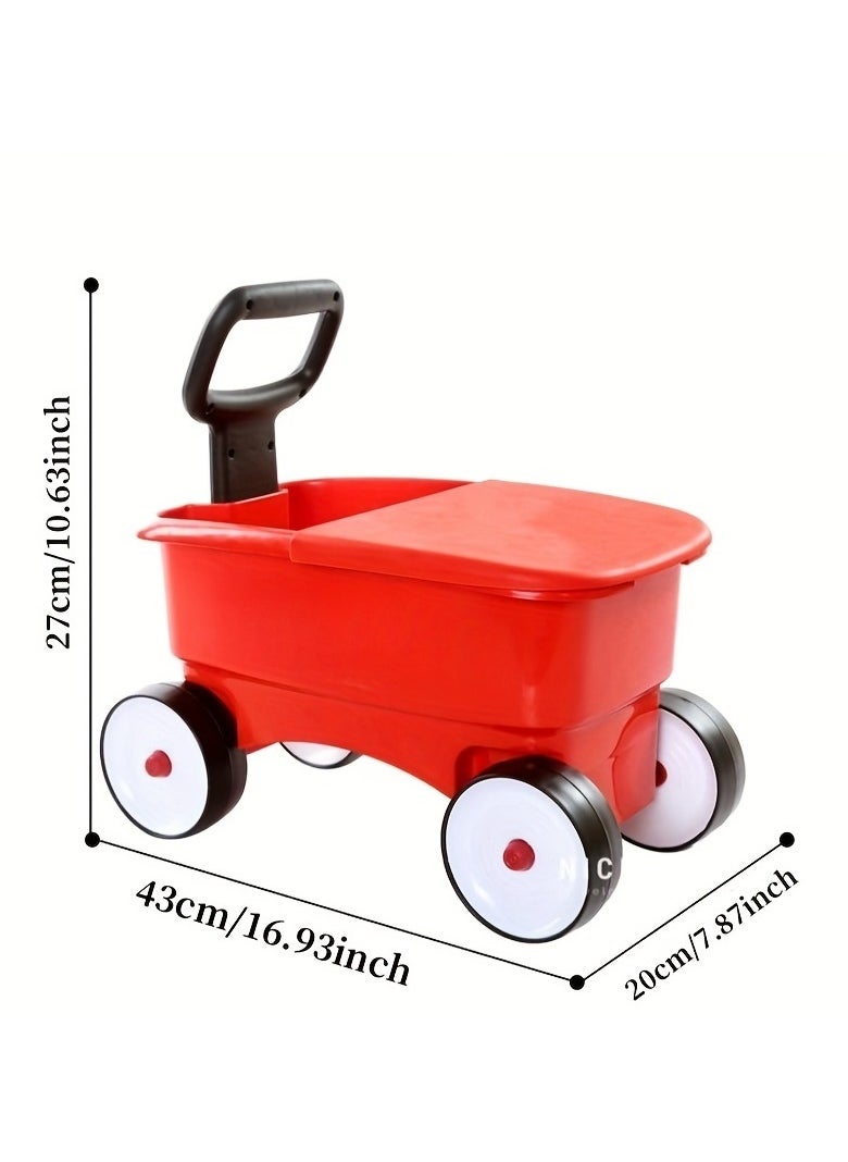 Children's four-in-one small pull cart baby can sit and ride four-wheel scooter 1 to 6 years old children's yo-yo car baby stroller