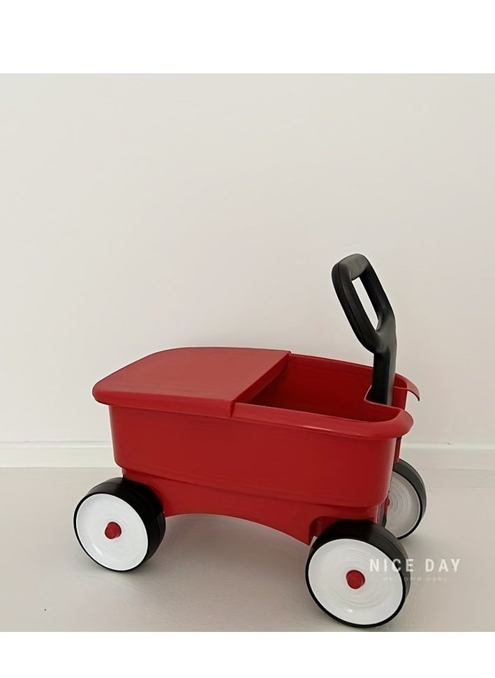 Children's four-in-one small pull cart baby can sit and ride four-wheel scooter 1 to 6 years old children's yo-yo car baby stroller