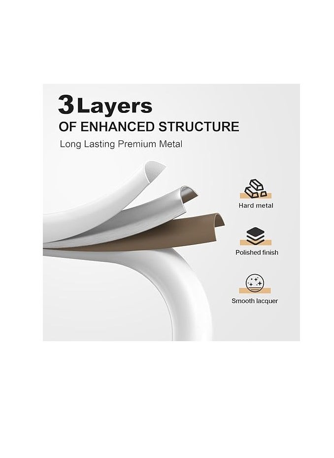 Folding Ladder 4 Steps Household Portable Ladders Lightweight Aluminum Step Ladder For Home, Non-Slip Portable Ladder For Kitchen, Library And Office, Maximum Load 150 Kg