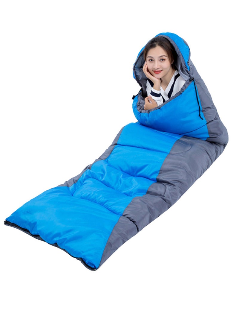 Hooded Envelope Sleeping Bag for Outdoor Camping