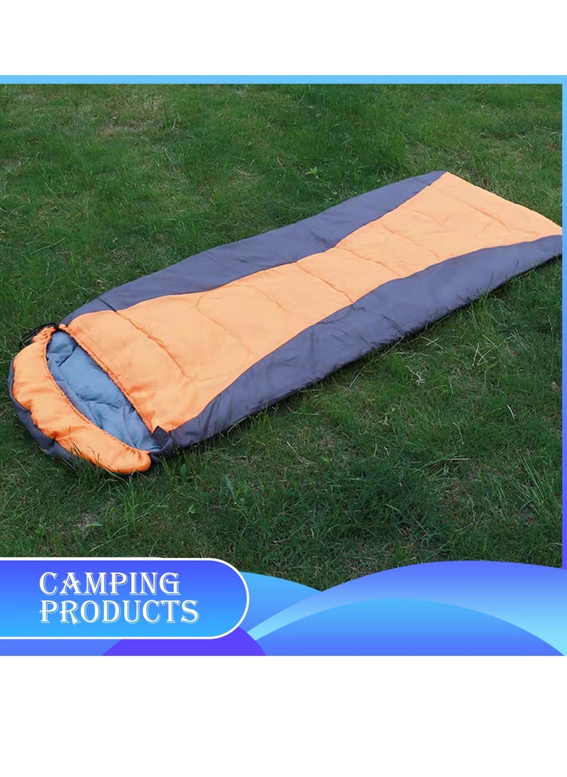 Hooded Envelope Sleeping Bag for Outdoor Camping