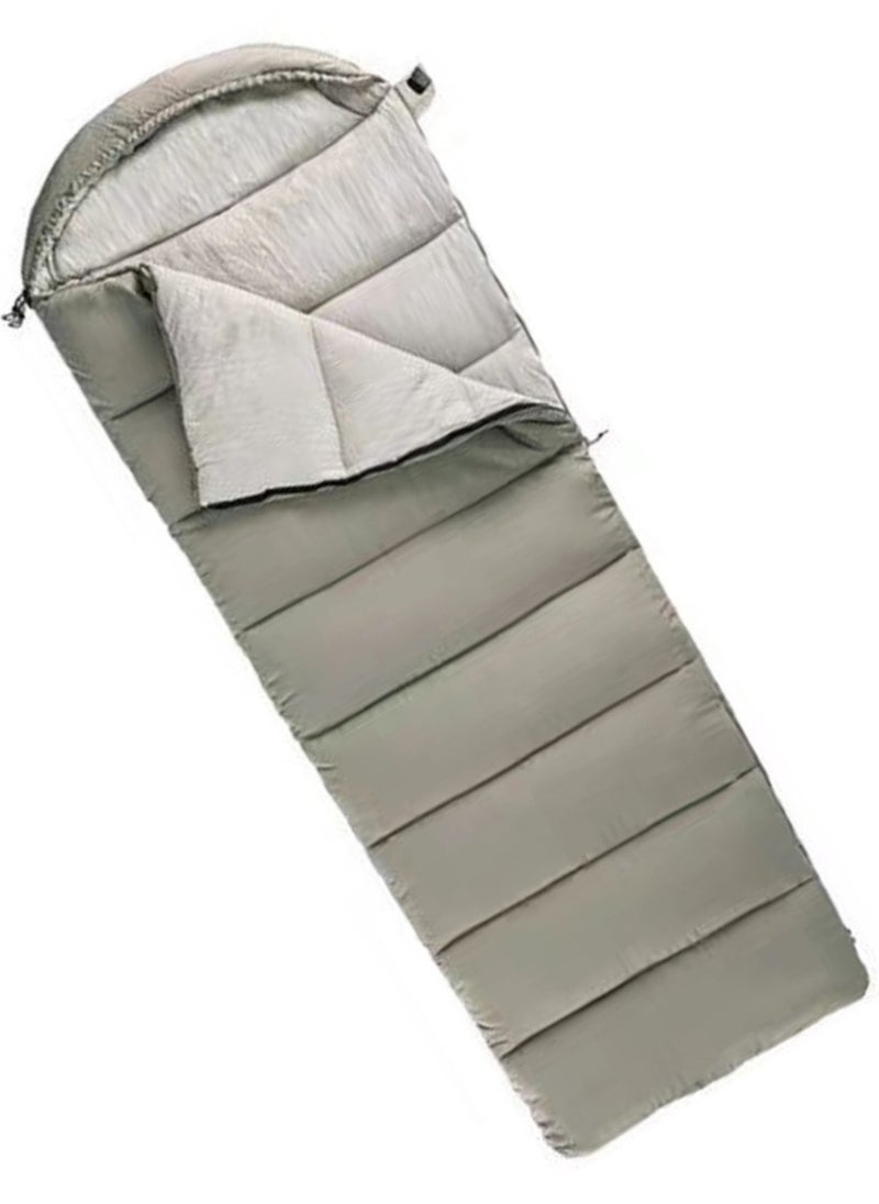 Hooded Envelope Sleeping Bag for Outdoor Camping