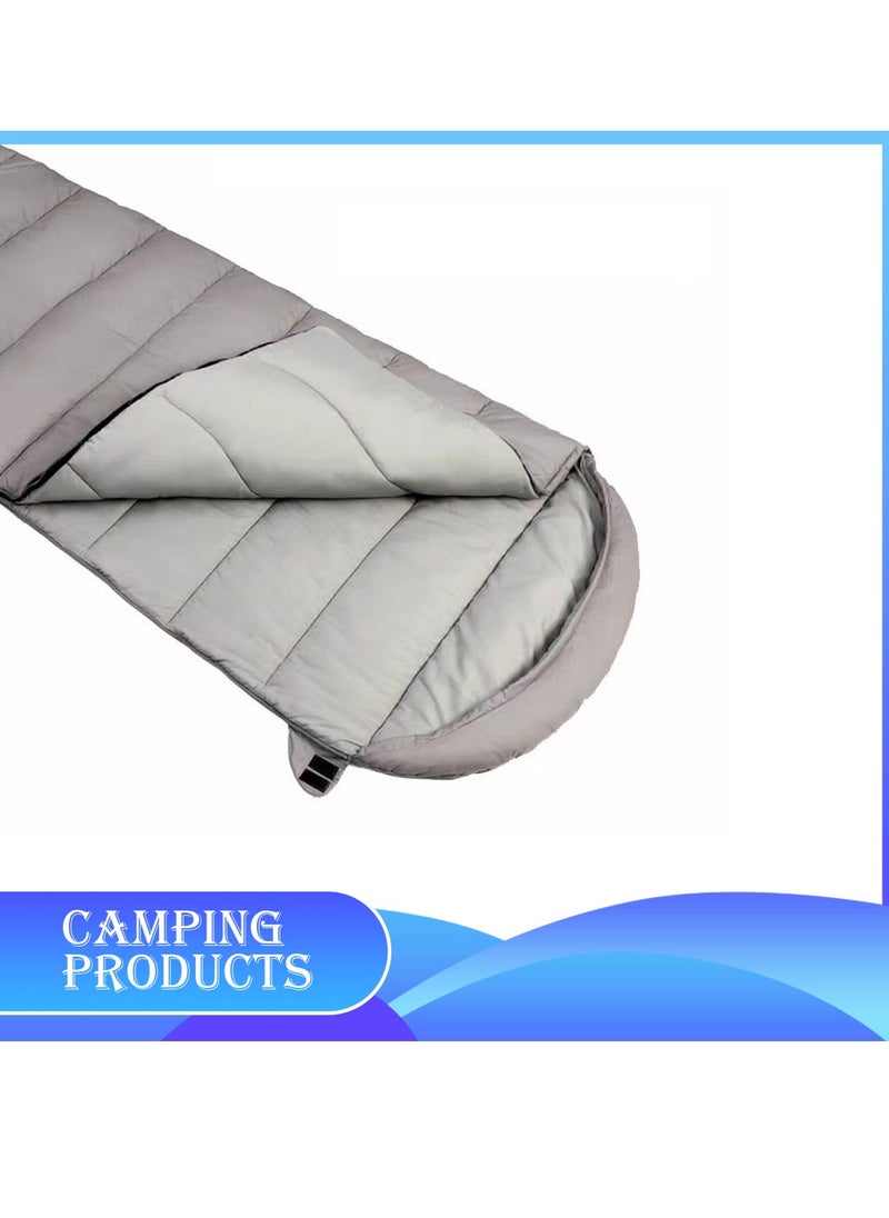 Hooded Envelope Sleeping Bag for Outdoor Camping